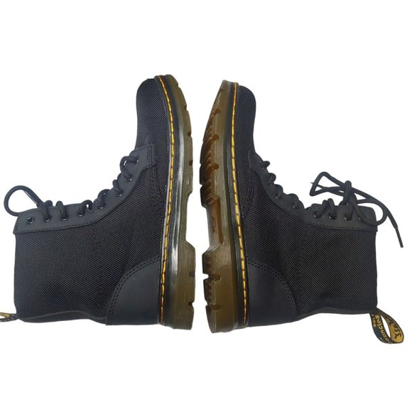 Dr Martens AirWair Combs Juinior Youth Size US 3 UK 2 EU34 Boots Black Canvas - Picture 5 of 16